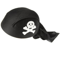 Black Pirate Cap Costume Accessory