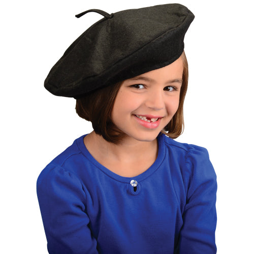 Black Beret Costume Accessory Only at Carnival Source