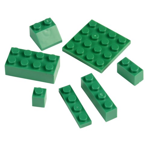 Toy Blocks Assortment Green (44 Lbs)