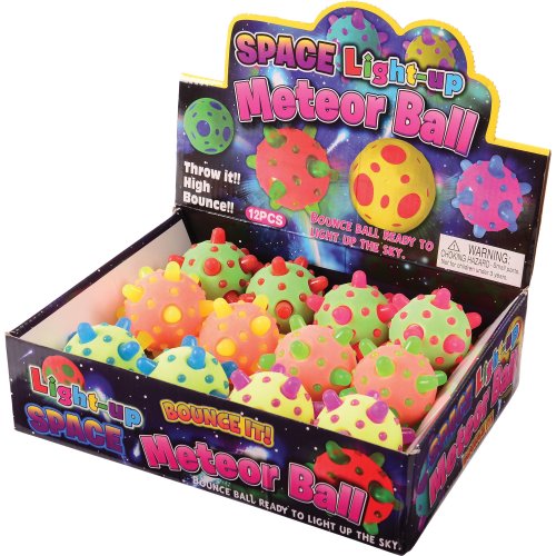 Light Up Meteor Bounce Ball Toy (1 Dozen)