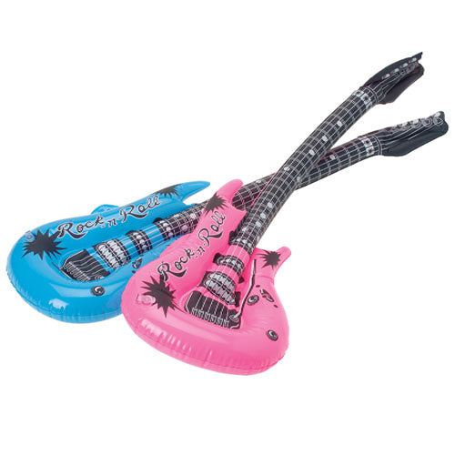 Rock Guitar Inflates - 24 Inch Toy (1 Dozen)