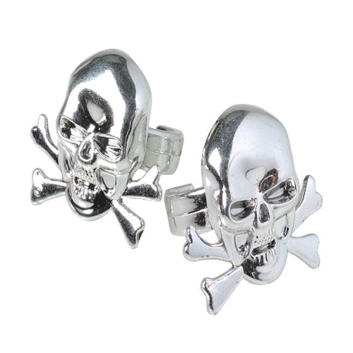 Metallic Skull Rings Novelty (1 dozen)