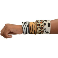 Animal Print Slap Bracelets (set of 8)