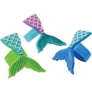 Mermaid Tail Rubber Rings Party Favor (1 Dozen)