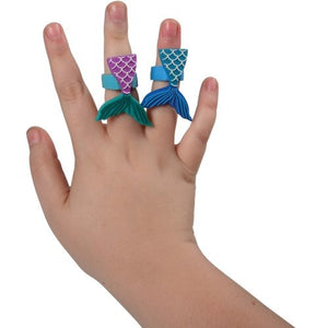 Mermaid Tail Rubber Rings Party Favor (1 Dozen)