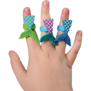 Mermaid Tail Rubber Rings Party Favor (1 Dozen)