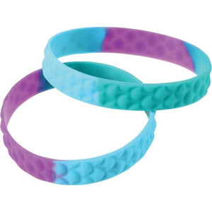 Mermaid Scale Rubber Bracelets Party Favor (1 Dozen)
