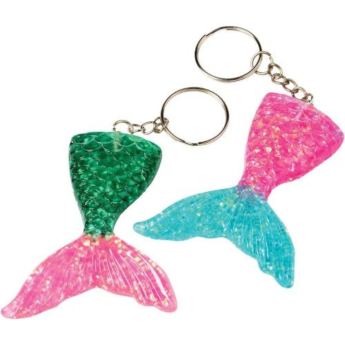 Mermaid Tail Keychains Party Favor (Pack of 8)