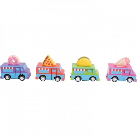 Pull Back Food Trucks Toy (1 Dozen)