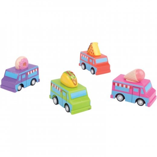 Pull Back Food Trucks Toy (1 Dozen)
