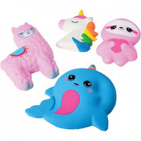 Squishy Whimsical Animal Stickers (1 Dozen)