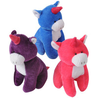 Sitting Unicorn Plush Toys (pack of 12)