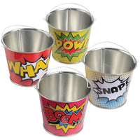 Superhero Mini Novelty Buckets (1 dozen)