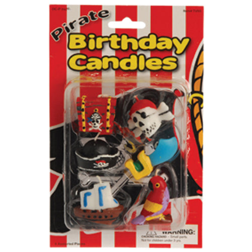 Pirate Birthday Candles Party Supply (6 piece Set)