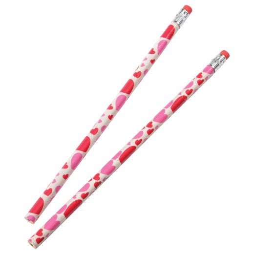 Valentine Heart Pencils Stationery (1 Dozen)