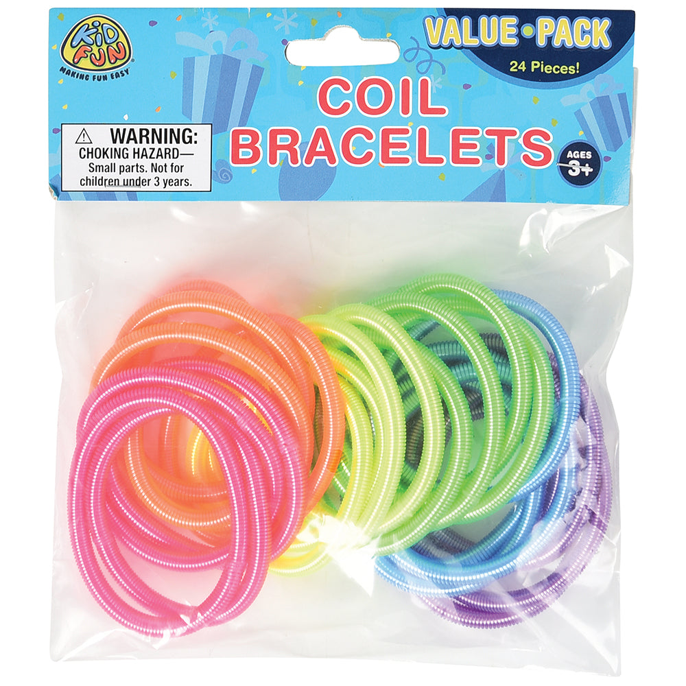 Coil Bracelets Party Favor - 24 Pieces