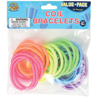 Coil Bracelets Party Favor - 24 Pieces