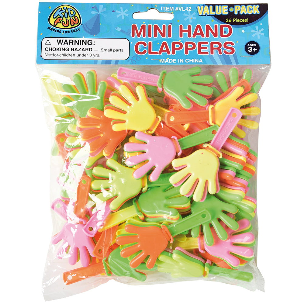 Mini Hand Clappers Toy - 36 Pieces