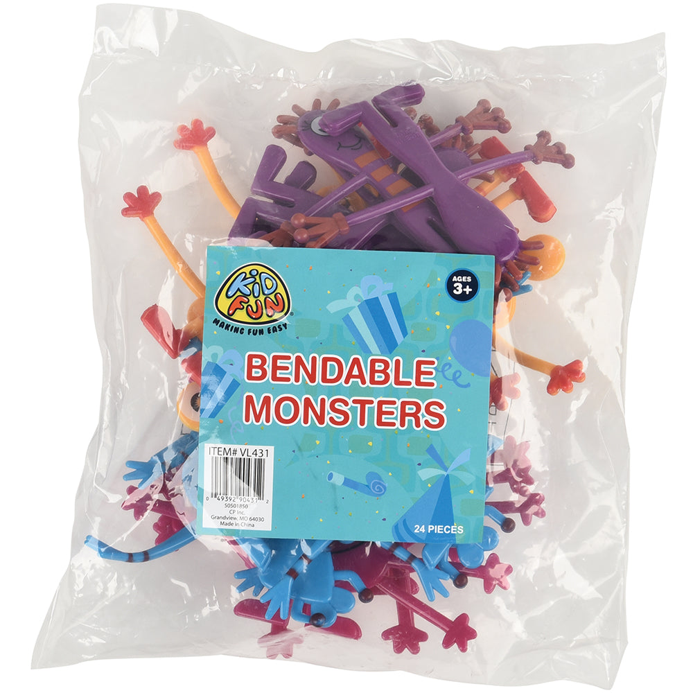 Bendable Monsters (24 per Package)