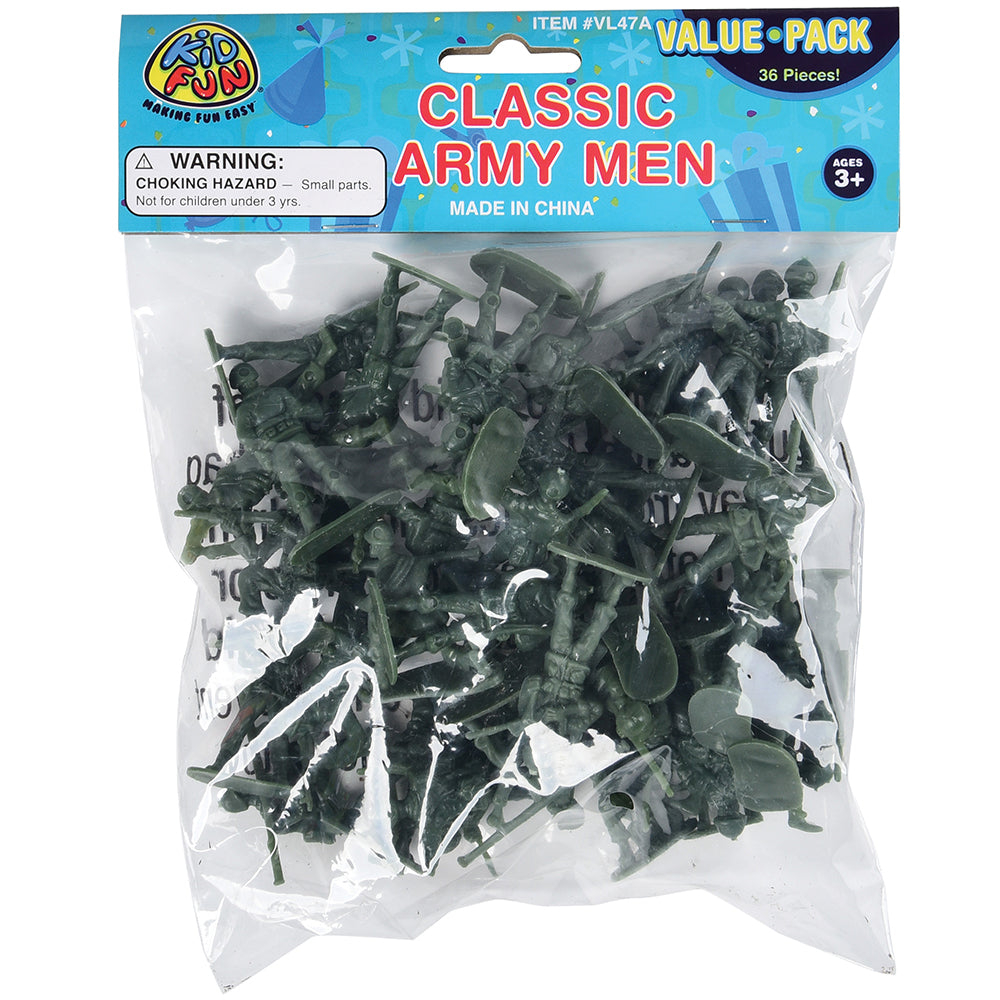Classic Army Men Toy Set (Pack of 36)