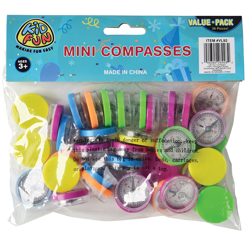 Mini Compasses Mini Compasses Educational Toy - 36 Pieces - Price: $2.70