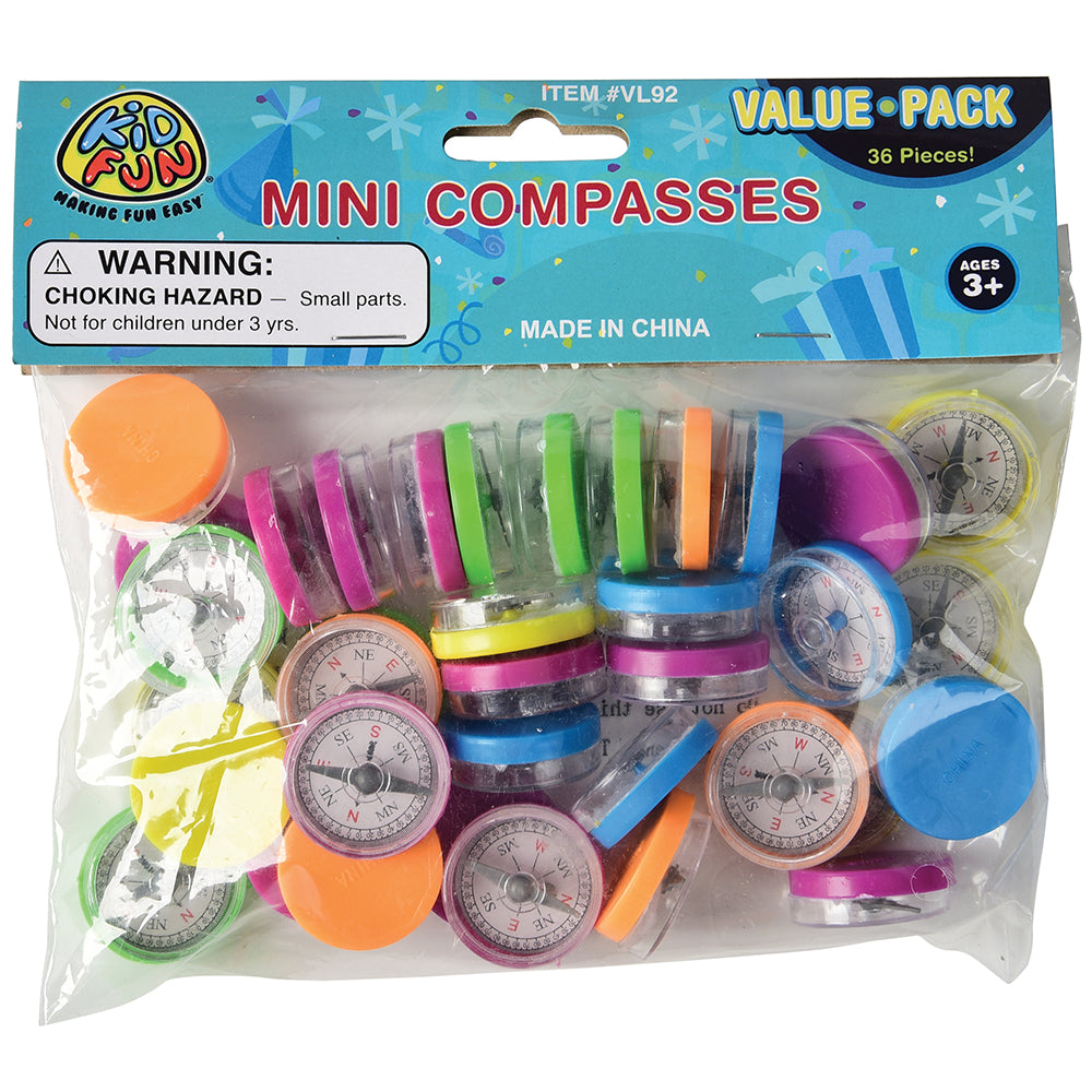 Kids Compasses Mini Compasses Educational Toy - 36 Pieces
