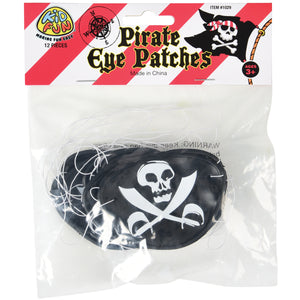 Pirate Eye Patches Costume Accessory (One Dozen)