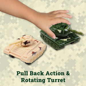 Toy Pullback Tanks (One Dozen)