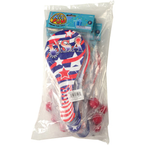 4th Of July Patriotic Paddle Balls Toy (One Dozen)