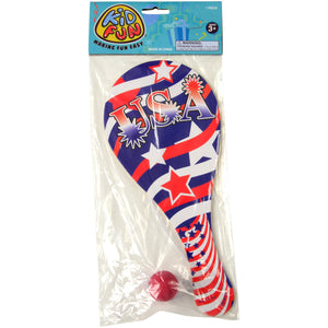 4th Of July Patriotic Paddle Balls Toy (One Dozen)