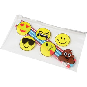 Emoji Pencil Cases (One Dozen) - School Stuff