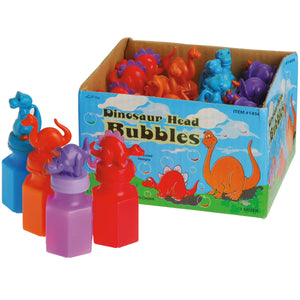 Dinosaur Head Bubbles Toy (One Dozen)