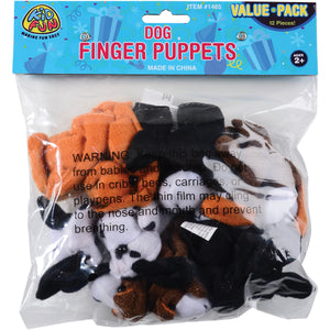 Dog Finger Puppets (1 Dozen)