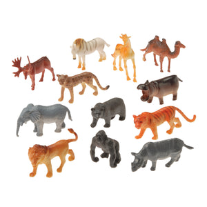 Mini Wild Animals Toy Set (One dozen)