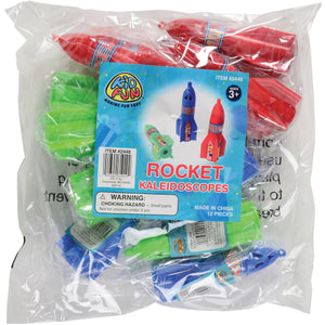 Toy Rocket Kaleidoscopes (One dozen)