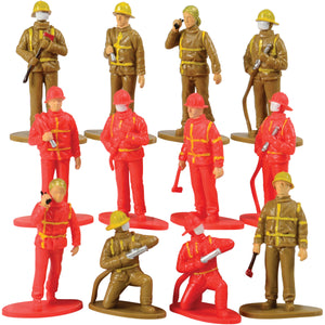 Firefighter Figures Toy Set (1 Dozen)