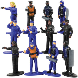 Police Figures Toy Set (1 Dozen)