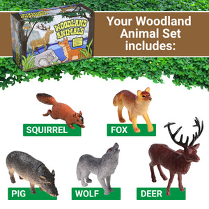 Woodland Animals Plush Toy (One dozen)