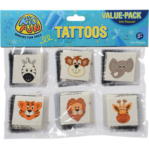 Wild Animal Tattoos Party Favor (144 pieces)