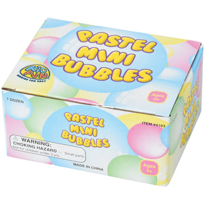 Pastel Mini Bubbles Party Favor (one dozen)