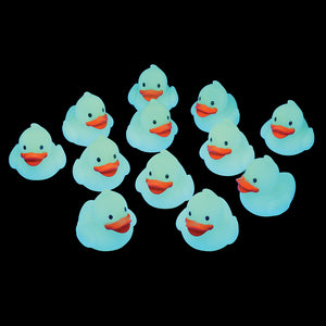 Glow In The Dark Mini Ducks Toy (1 Dozen)