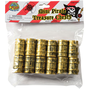 Mini Pirate Treasure Chests Party Favor (1 Dozen)