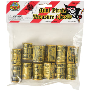 Mini Pirate Treasure Chests Party Favor (1 Dozen)