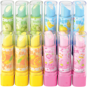 Lipstick Shaper Erasers Stationery (1 Dozen)