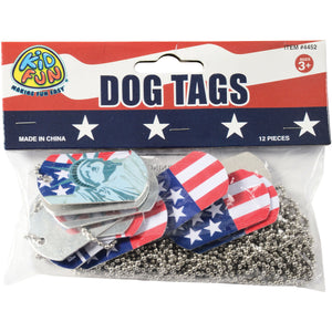 Patriotic Dog Tags Accessory (1 dozen)