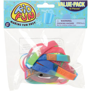 Rainbow Toy Bracelets Party Favor (pack of 12)