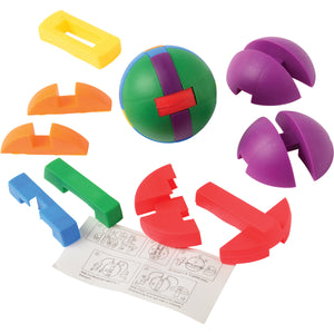 Plastic Puzzle Balls Toy (1 Dozen)