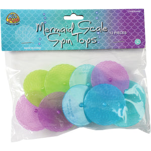 Mermaid Scale Spin Tops Toy (1 Dozen)