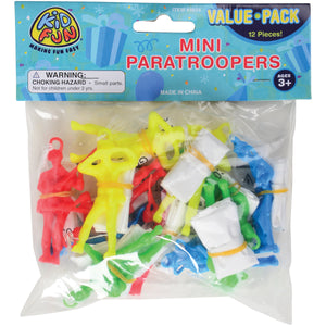 Mini Paratroopers Toy Set (1 Dozen)