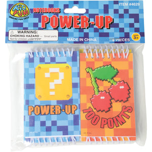 Power Up Notebooks Party Supply (Pack of 8)
